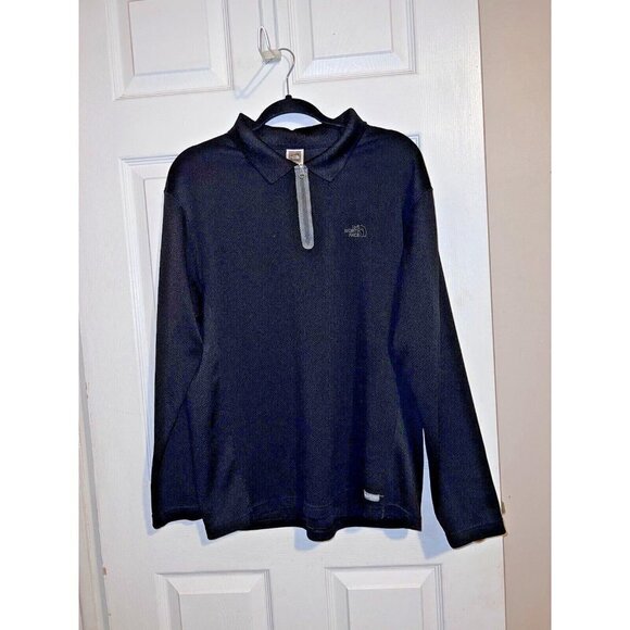 THE NORTH FACE VaporWick Shirt Men's Black 1/4 Zip Waffle Base Layer Long Sleeve - Picture 1 of 8